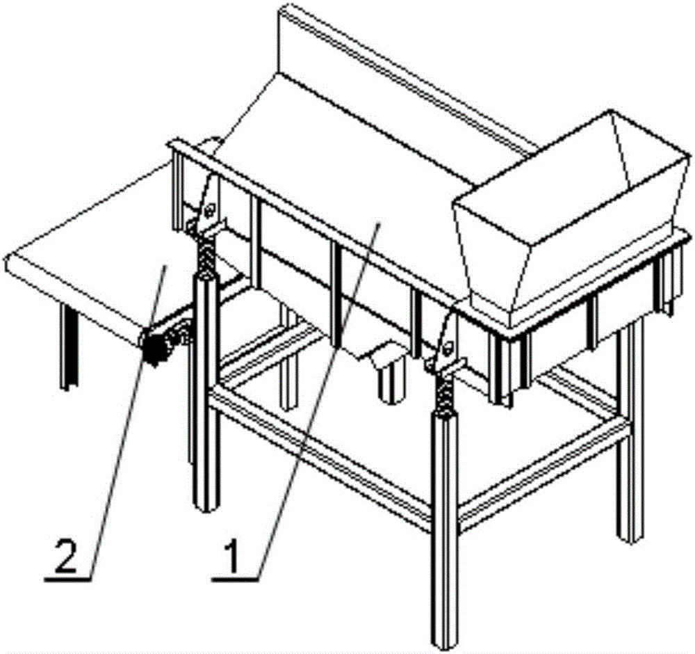 Animal carcass one-by-one automatic separation device based on vibration screening