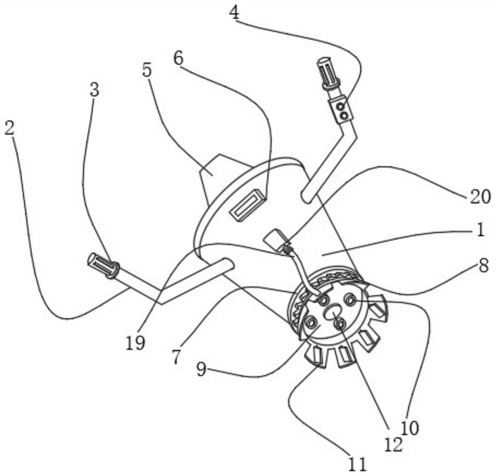 Root protecting and soil loosening device for fruit tree seedling raising