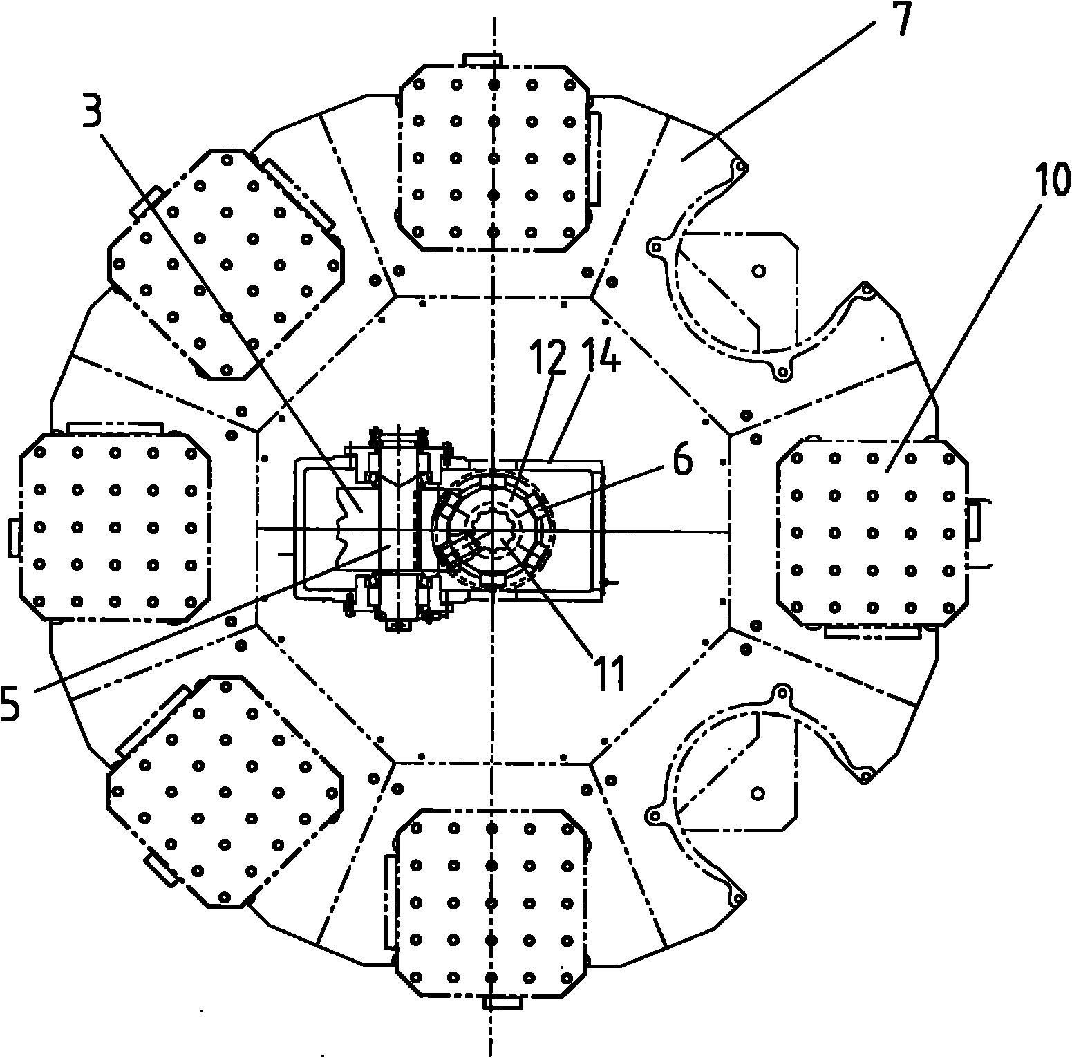 Eight-station sorting mechanism indexed by cambered surface cam