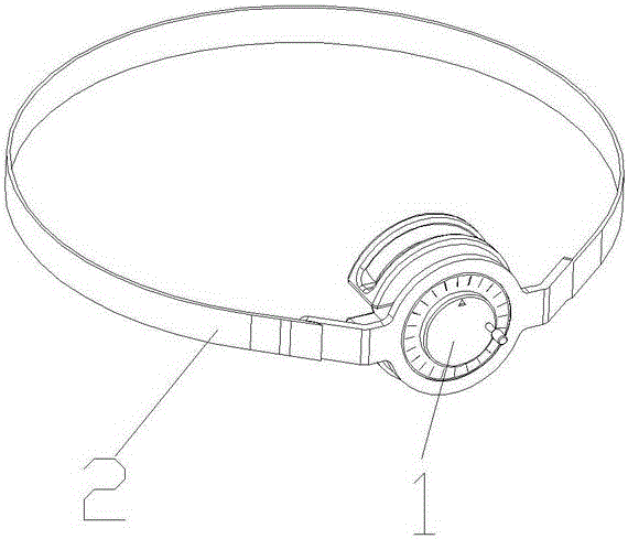 Mouth opening training device for nasopharynx cancer