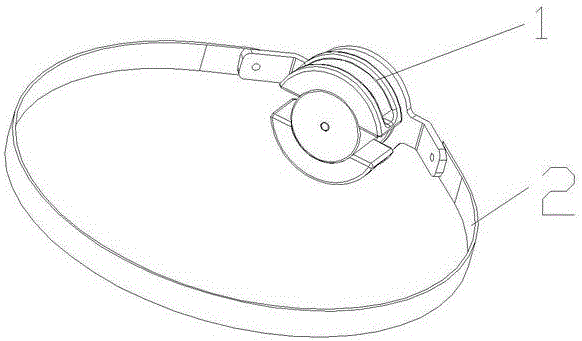 Mouth opening training device for nasopharynx cancer