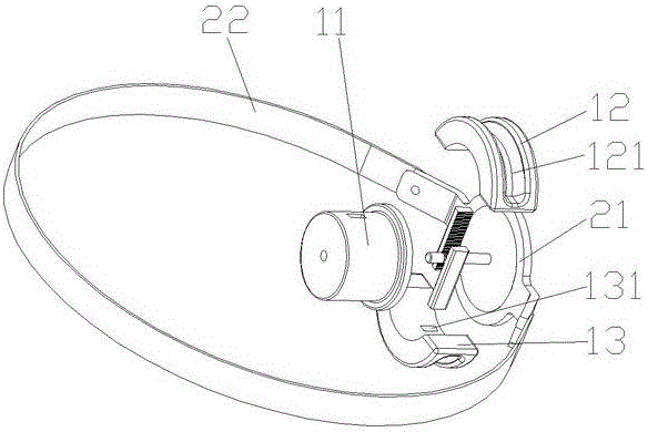 Mouth opening training device for nasopharynx cancer