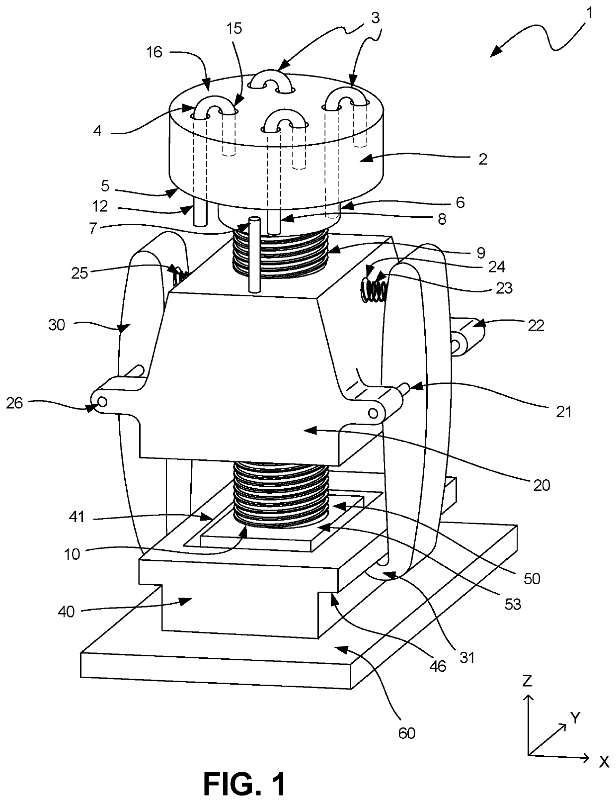 Manual test socket and method of adjustment