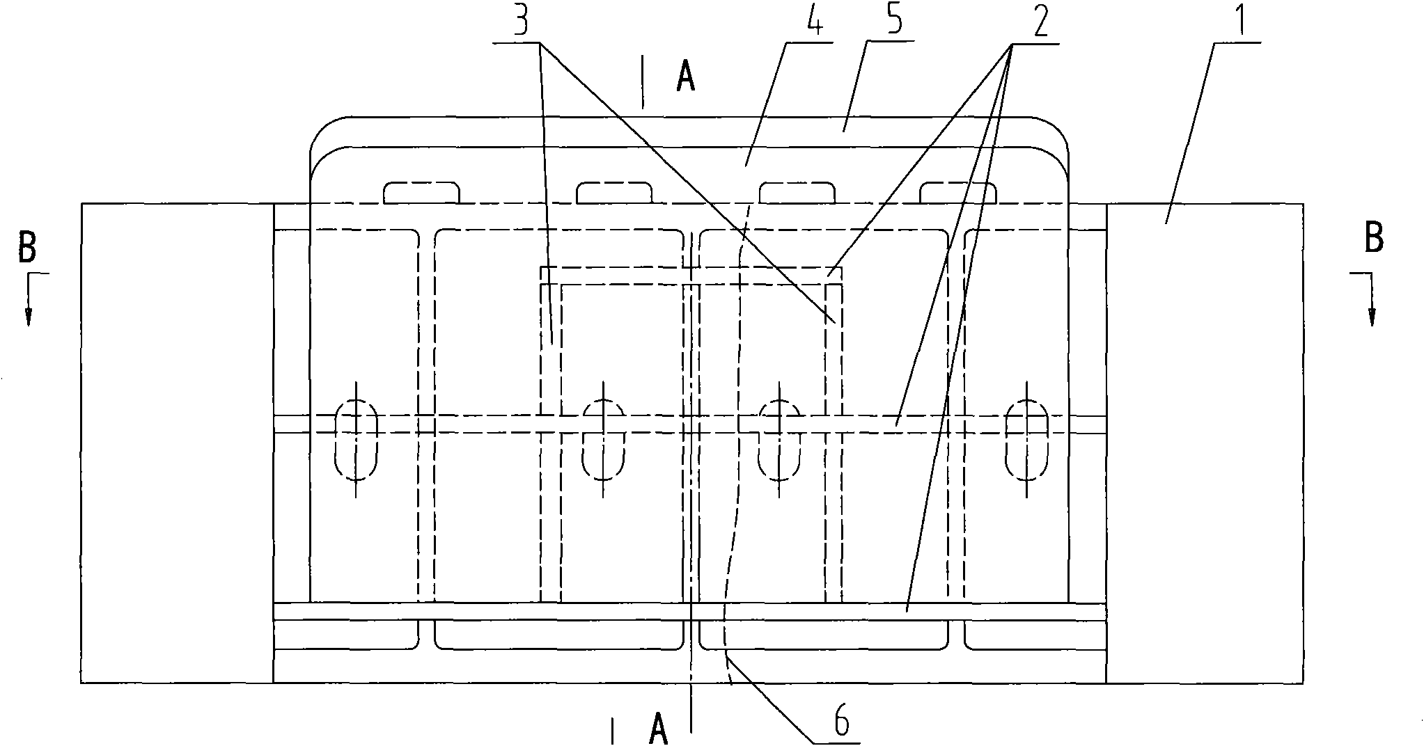 On-line repairing method for fractured upper beam for hydraulic press casting and structure reinforcing device