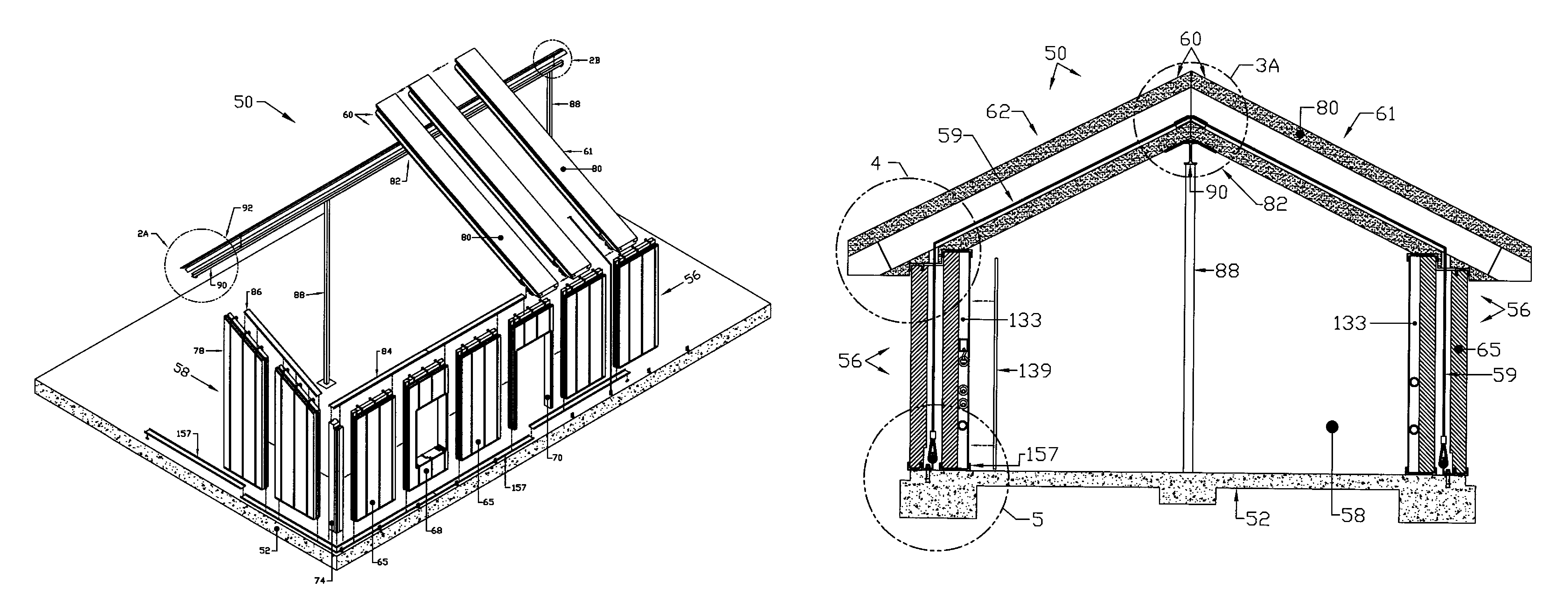 Prestressed modular foam structures