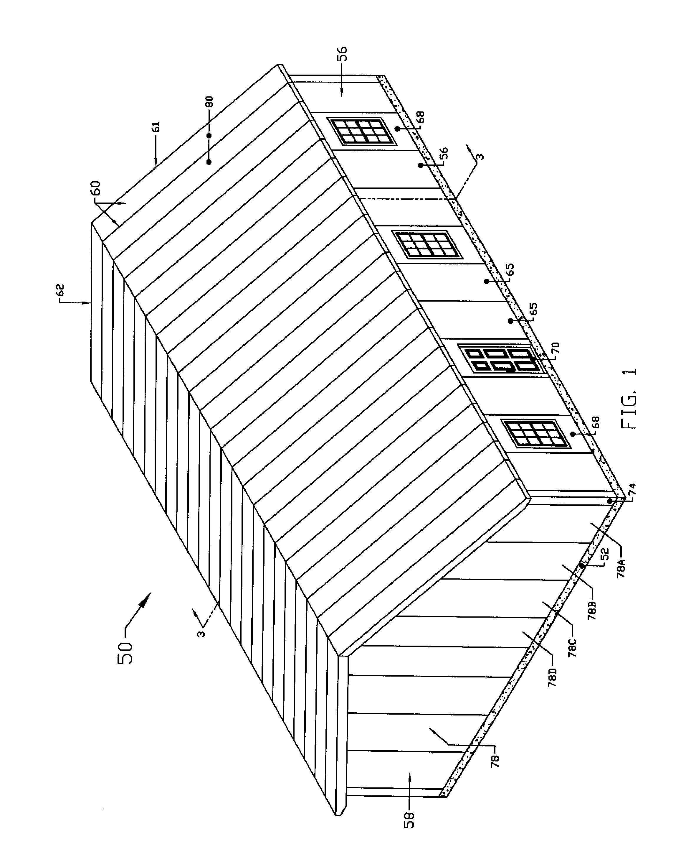 Prestressed modular foam structures