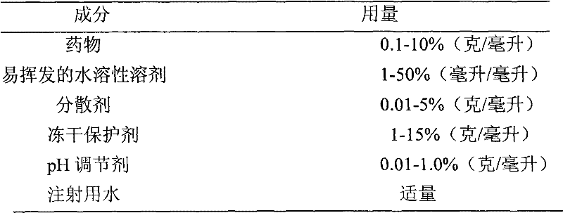 Method for preparing freeze-drying particle preparation for injection