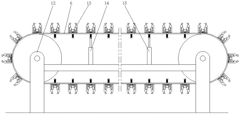 Material channel for automatic mechanical processing system