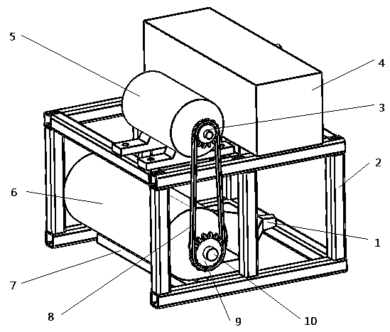 Copying drum cutting type flos carthami harvesting device