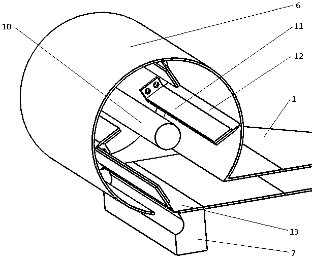 Copying drum cutting type flos carthami harvesting device