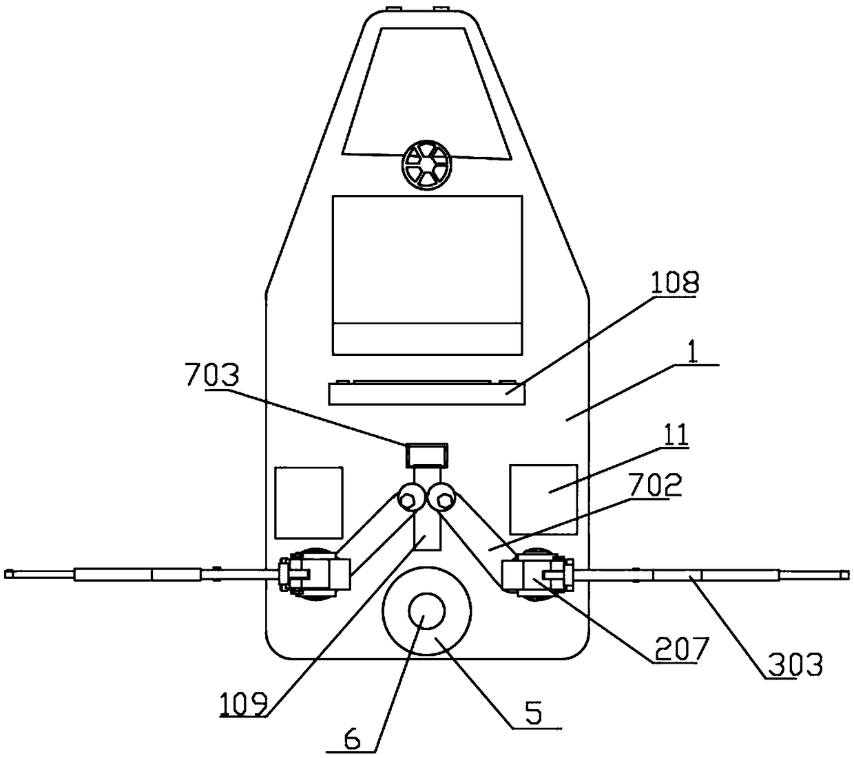 Self-propelled dual-rod lifting multi-angle spraying pesticide sprayer