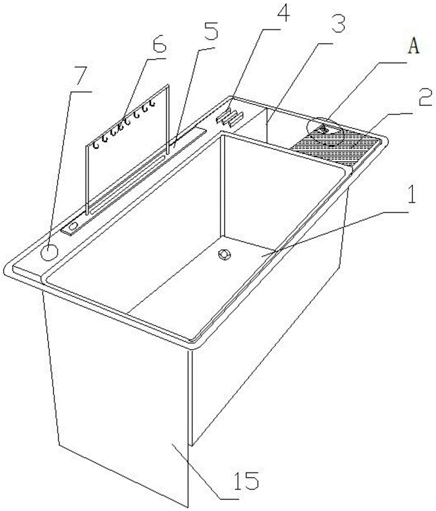 Multifunctional stainless steel sink