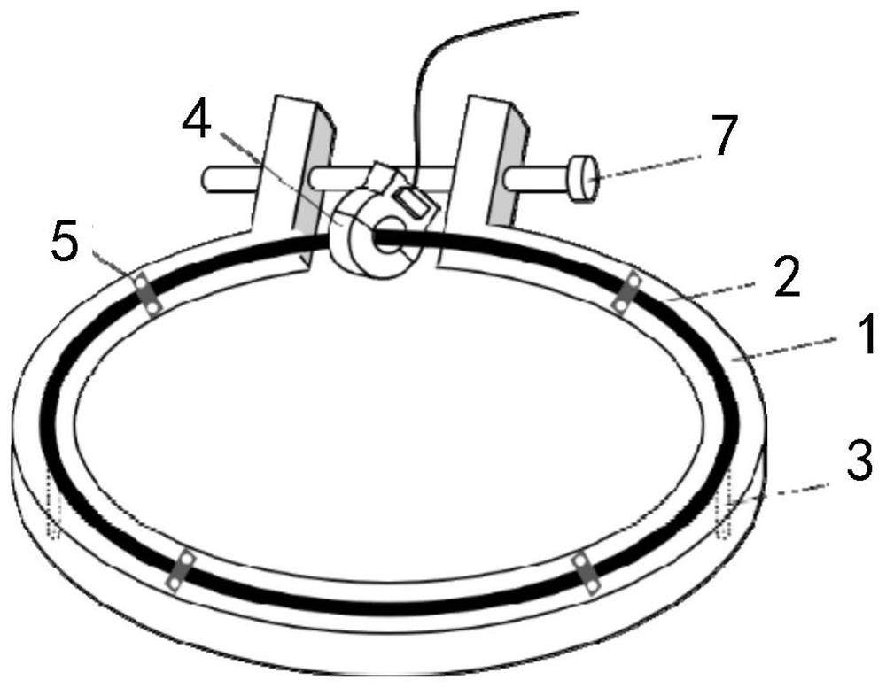 Insulator leakage current measuring device based on tunnel magnetoresistive chip