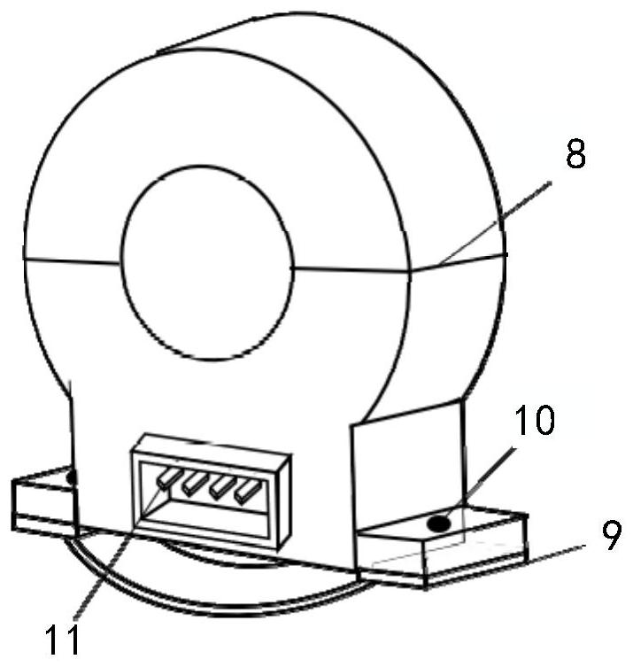 Insulator leakage current measuring device based on tunnel magnetoresistive chip