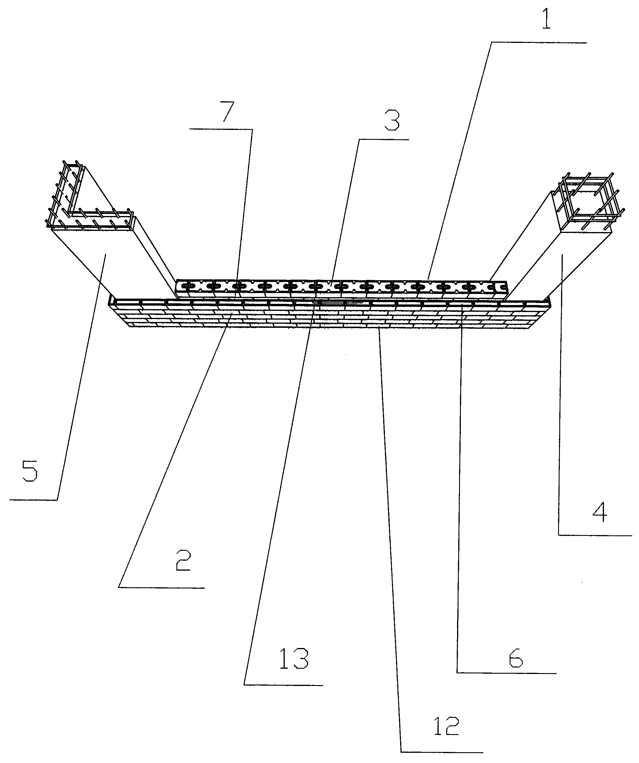 Semi-outsourcing bricking cast-in-place combined wall self-thermal-insulation system constructed by thermal insulation building blocks