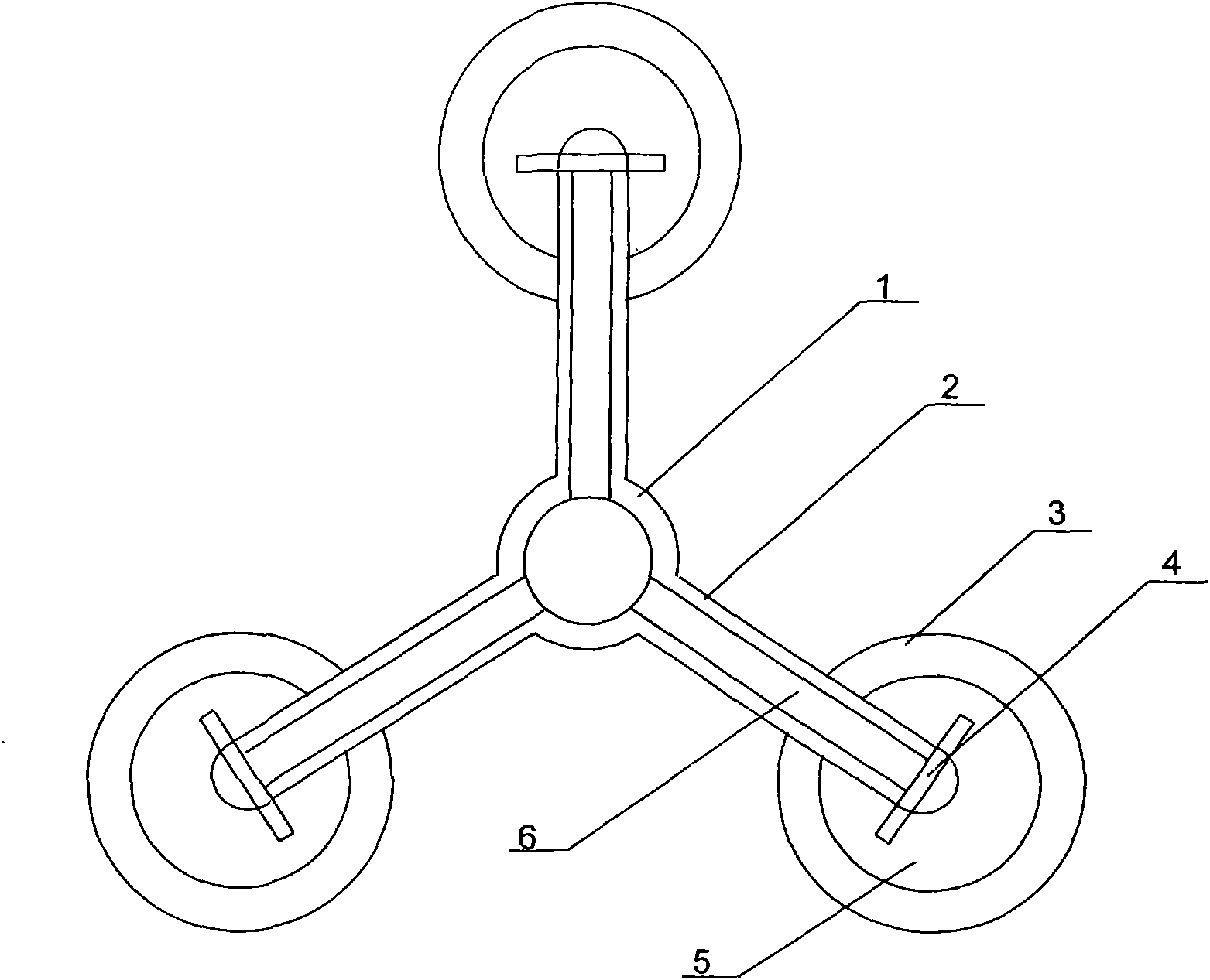 Engine driven wheelchair capable of climbing stairs