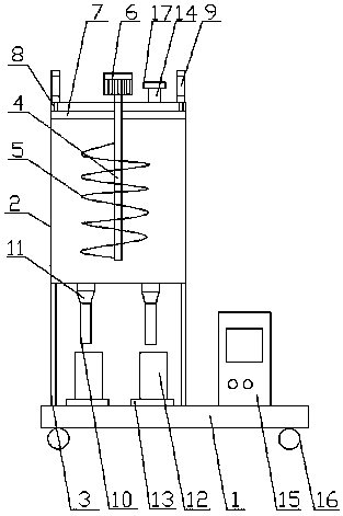 Automatic oil paint filling device