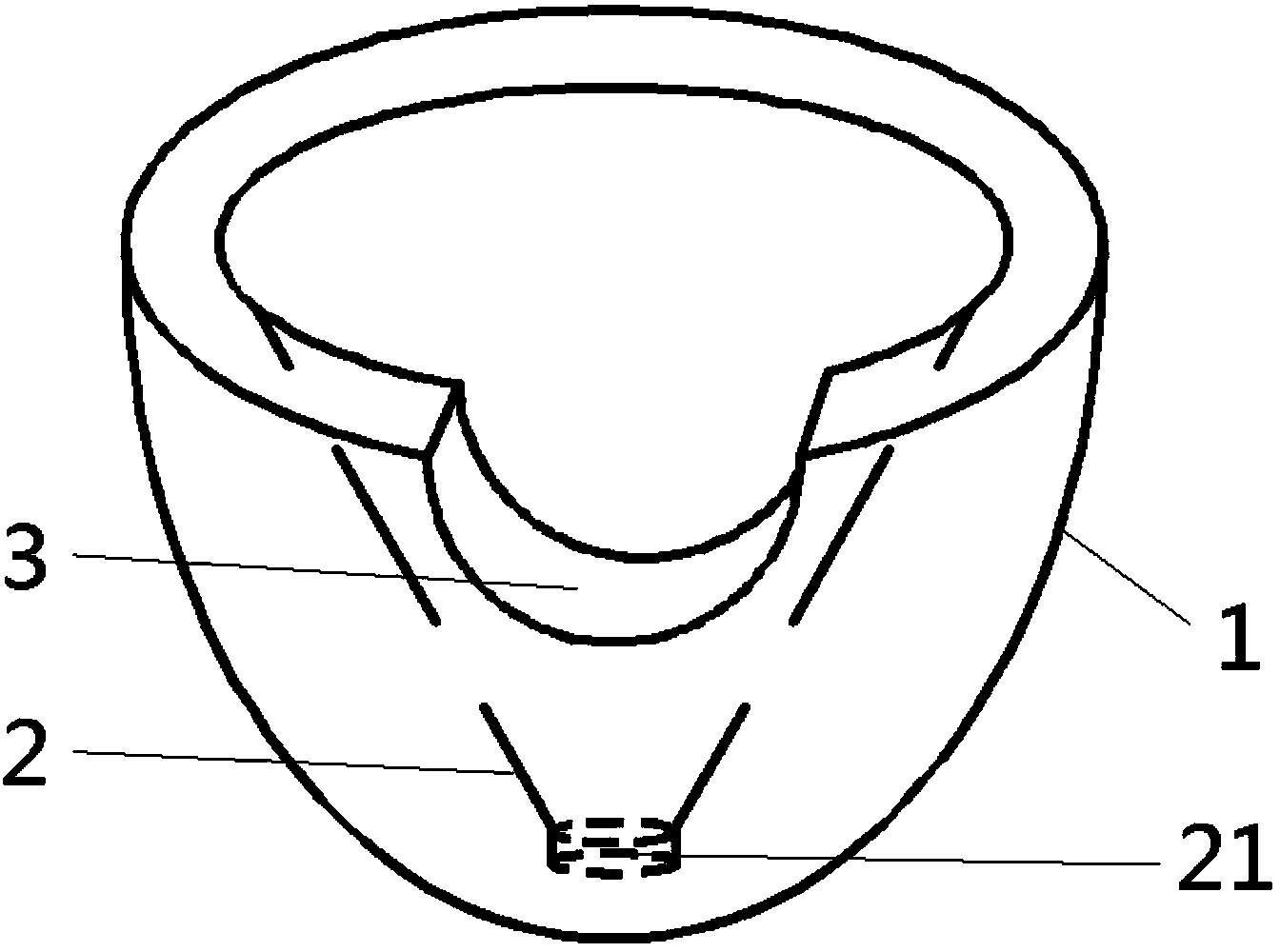 Spherical prism sleeve base for measuring center coordinates of round hole