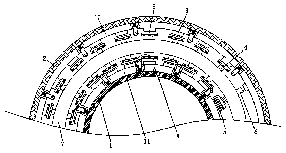 Steering rail capable of preventing violent friction for logistics transportation