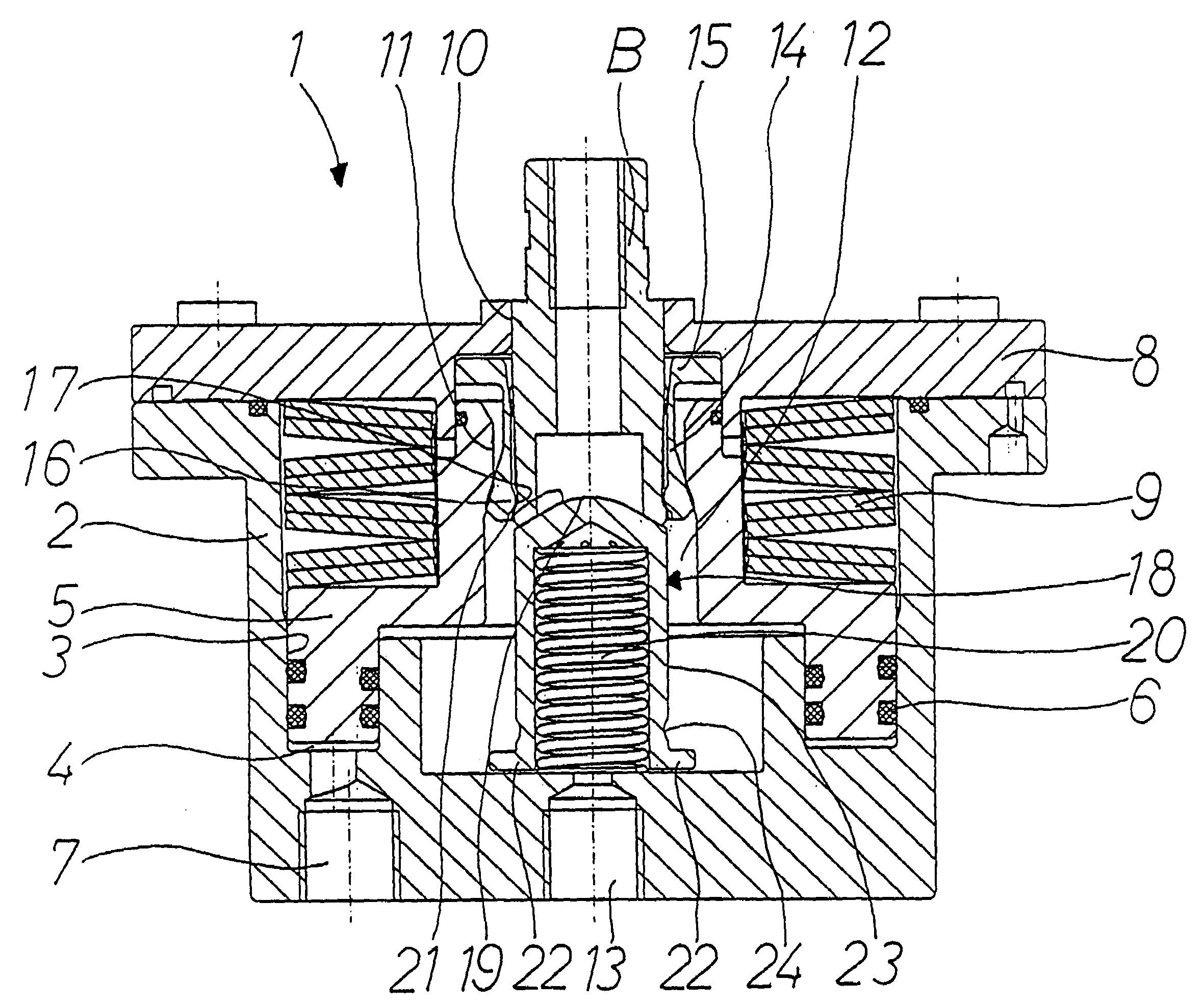 Clamping cylinder having a closure cap