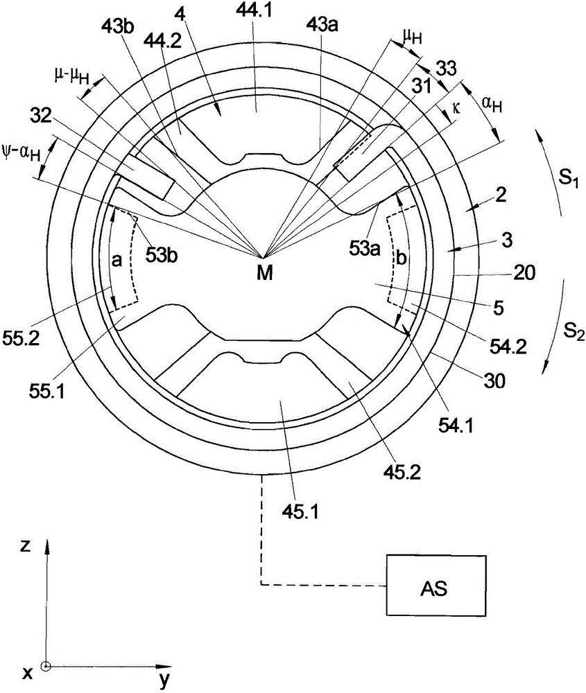 Device for controlling an adjustable drive element of an adjusting device and adjusting device