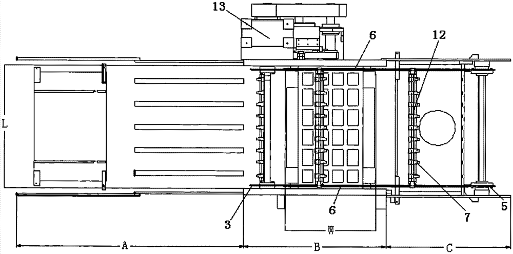 One-side gripper-bar-free intermittent motion mechanism and mold pressing technology thereof