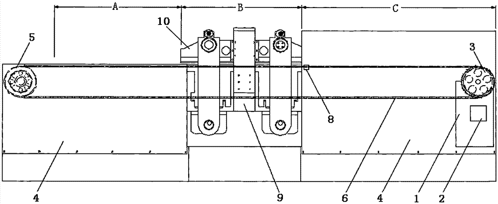 One-side gripper-bar-free intermittent motion mechanism and mold pressing technology thereof