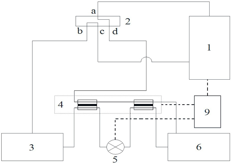 Semiconductor air-conditioner control system and cooling and heating control method thereof