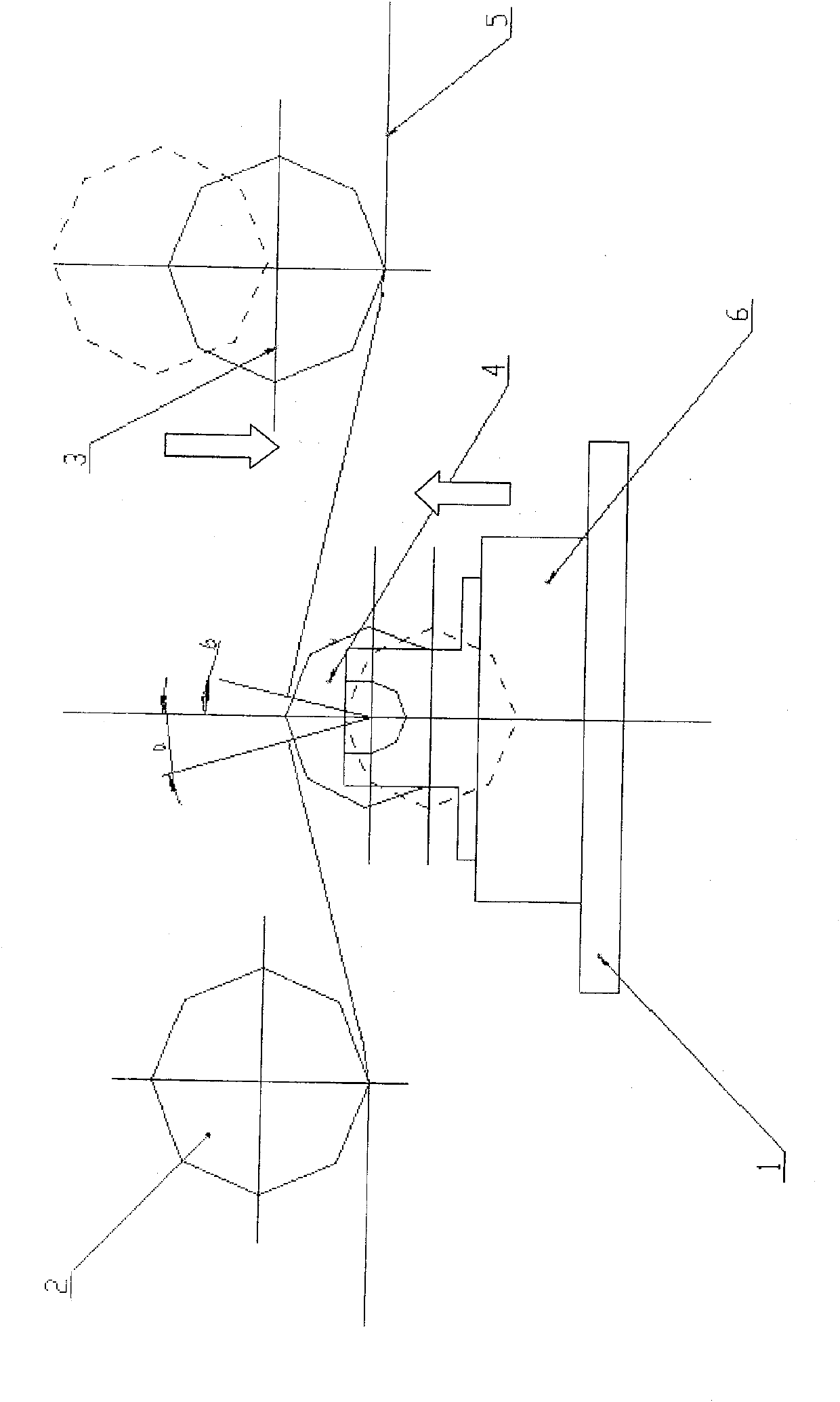 On-line tension force detecting mechanism