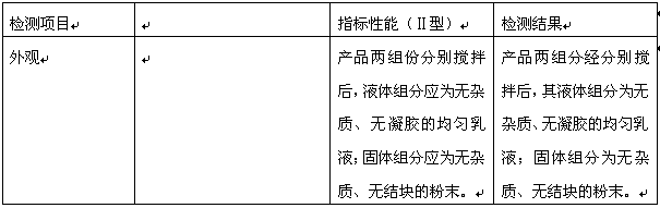 II-type polymer cement waterproof coating and preparation method thereof