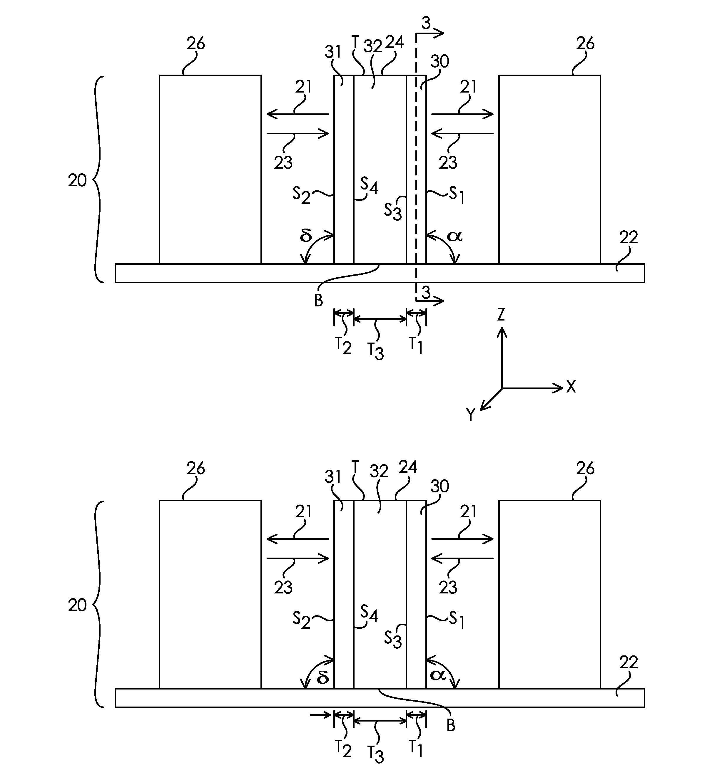 Microstructured electrode structures