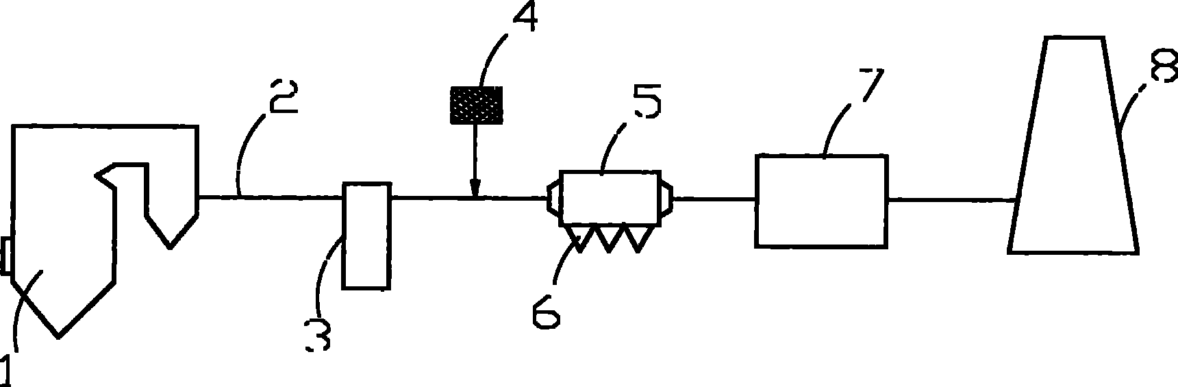 Agent for absorbing fire coal flue gas mercury pollutant and preparation and use thereof