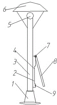 Street lamp with charging device