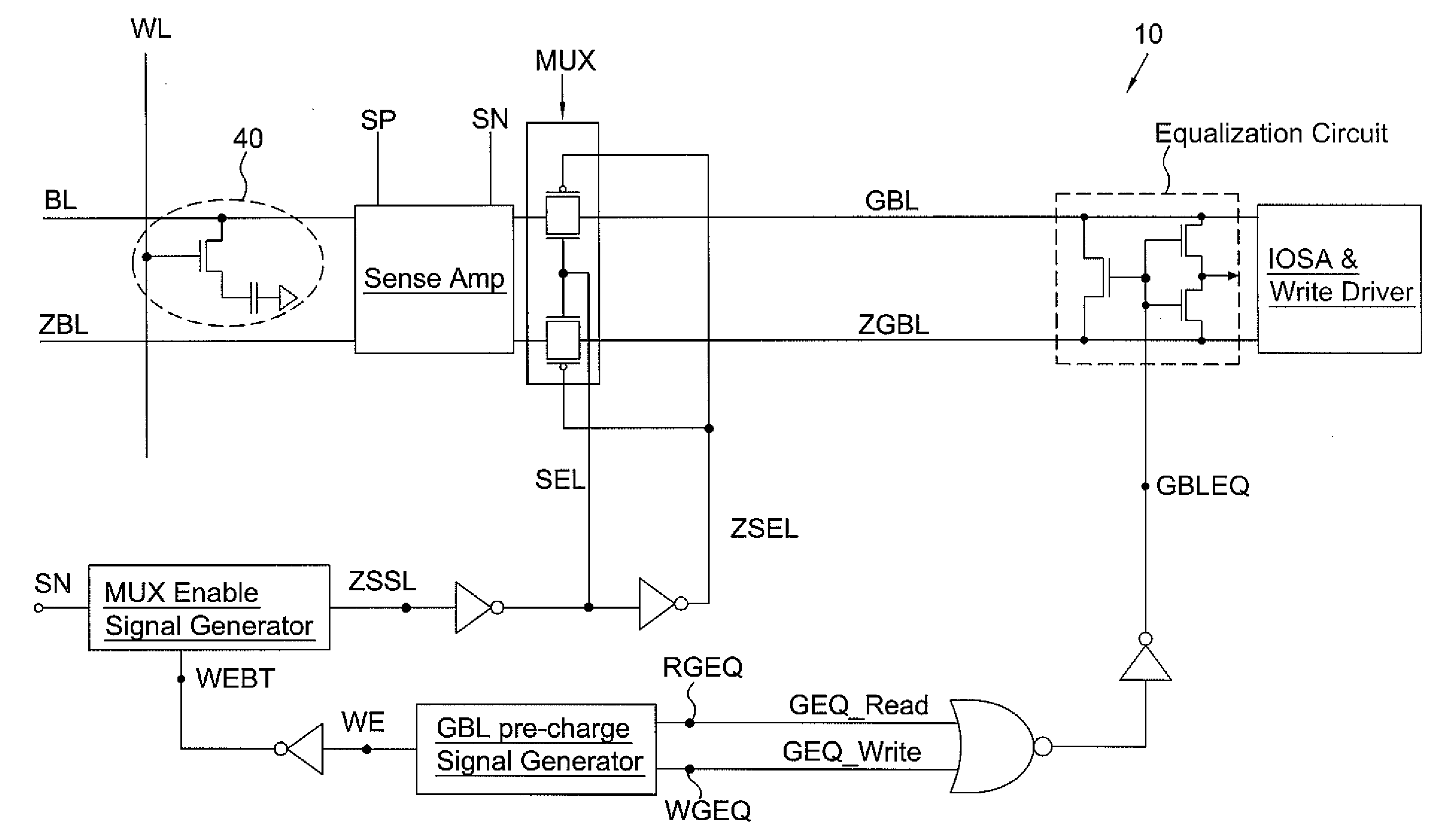 Controlling Global Bit Line Pre-Charge Time for High Speed eDRAM