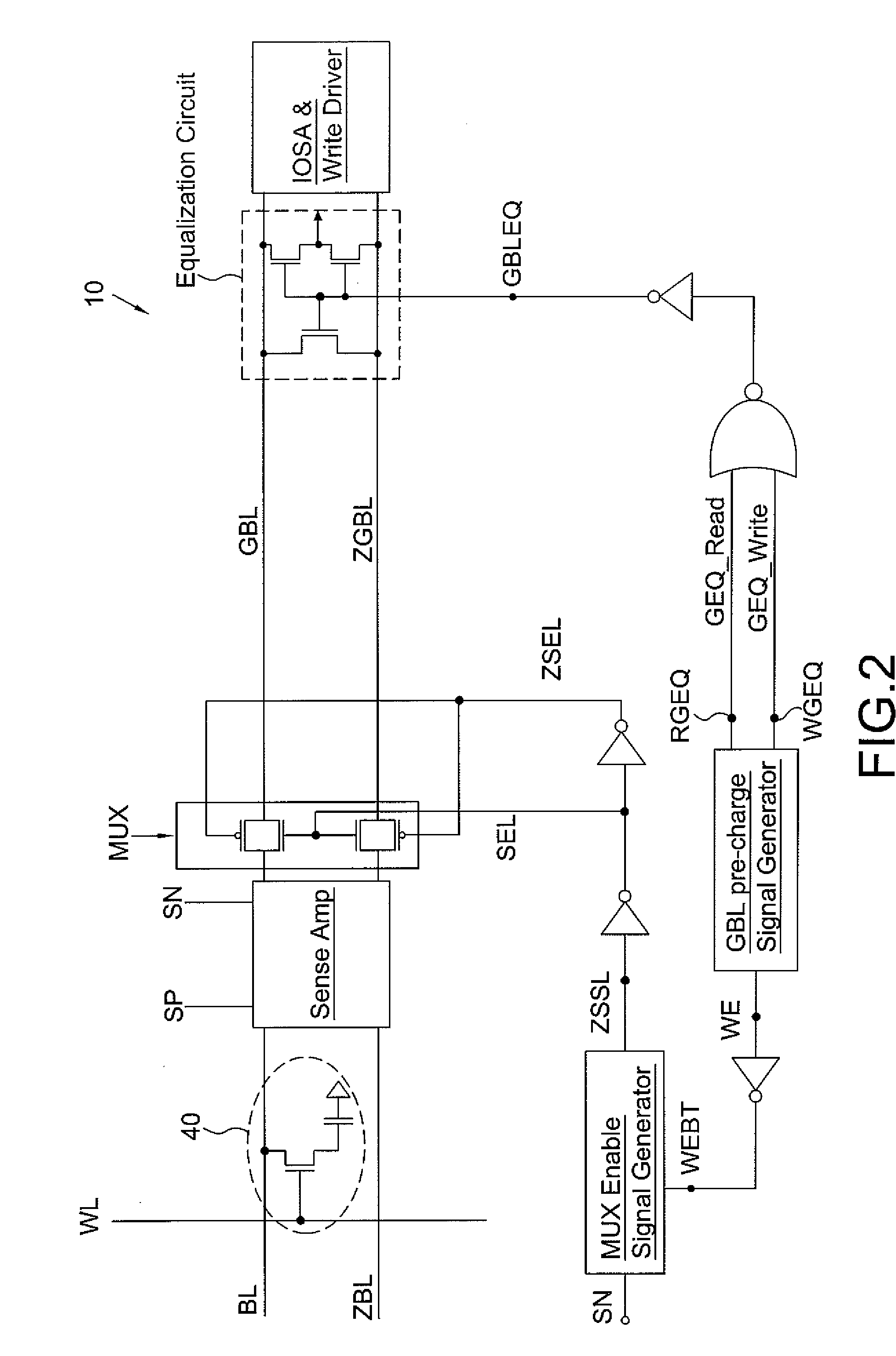 Controlling Global Bit Line Pre-Charge Time for High Speed eDRAM