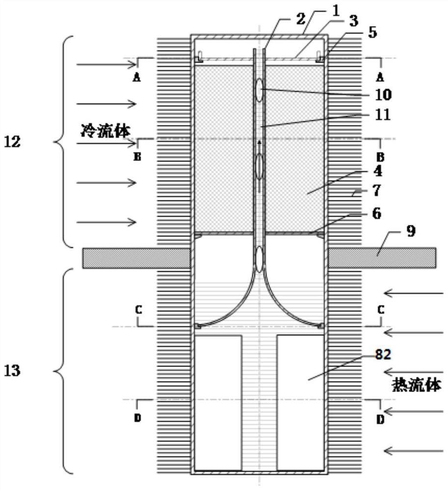 Chemical heat pipe and heat transfer method based on physicochemical heat effect of reversible chemical reaction