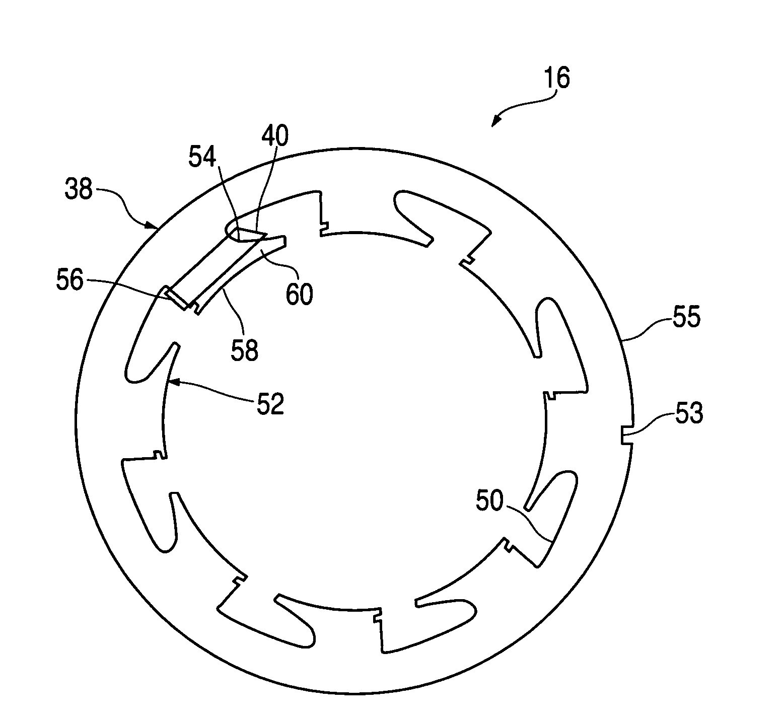 Electrical machine having centrally disposed stator