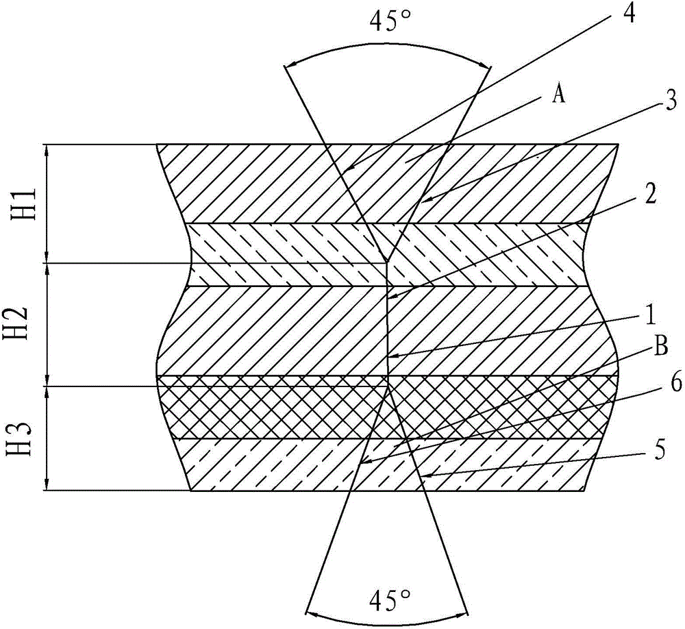 Welding method of metal layer shaped composite board