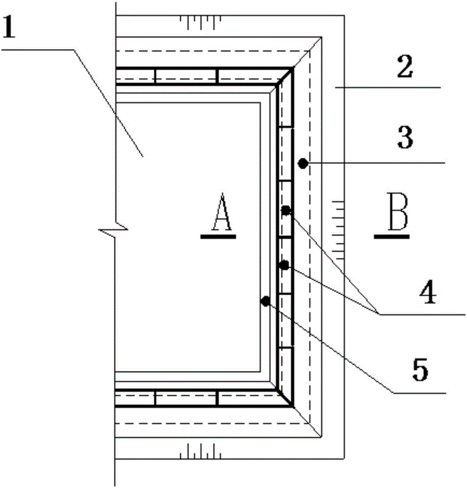 Anti-floating method of external stopper in reinforced concrete pool