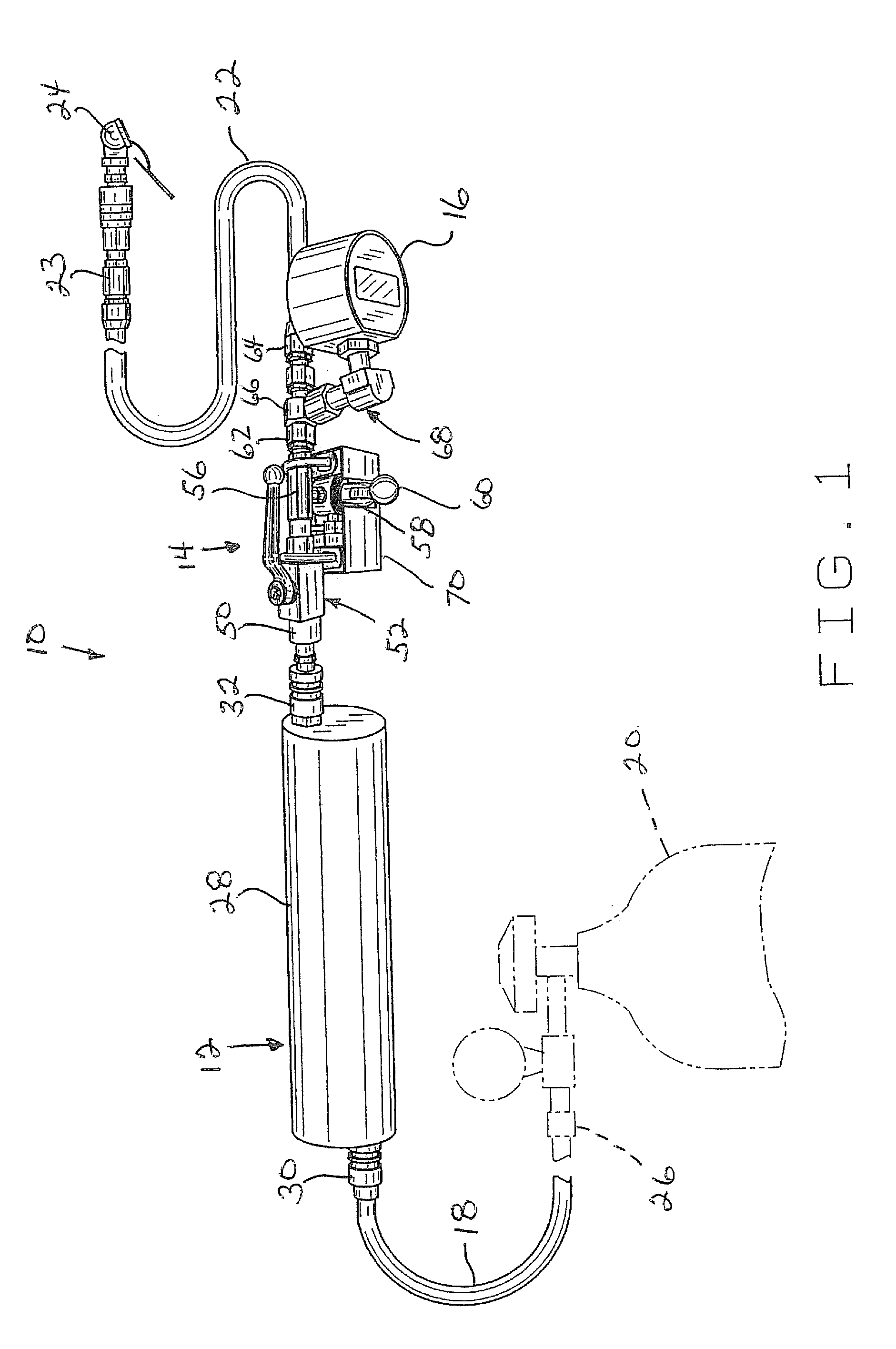 Tire purge/fill apparatus and method for use in a racing environment