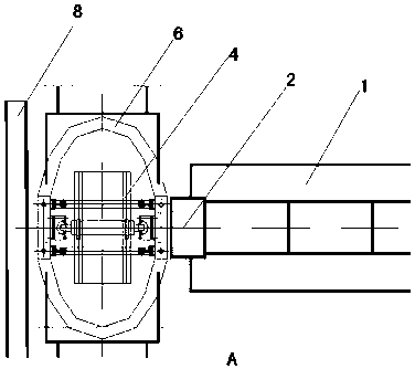 A special carbon material internal heat series graphitization production device