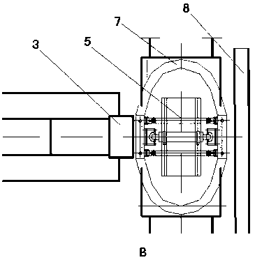 A special carbon material internal heat series graphitization production device