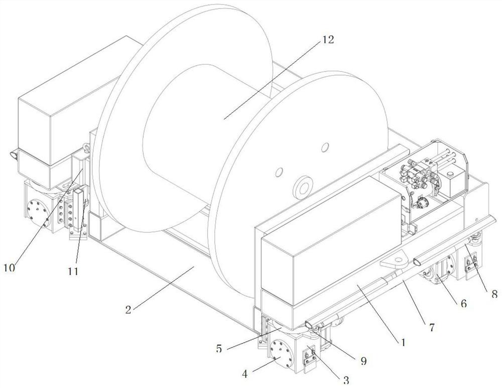 A turning and lifting rail car