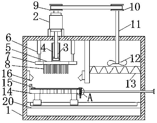 Cleaning, disinfection and nursing device for ear-nose-throat department examination equipment