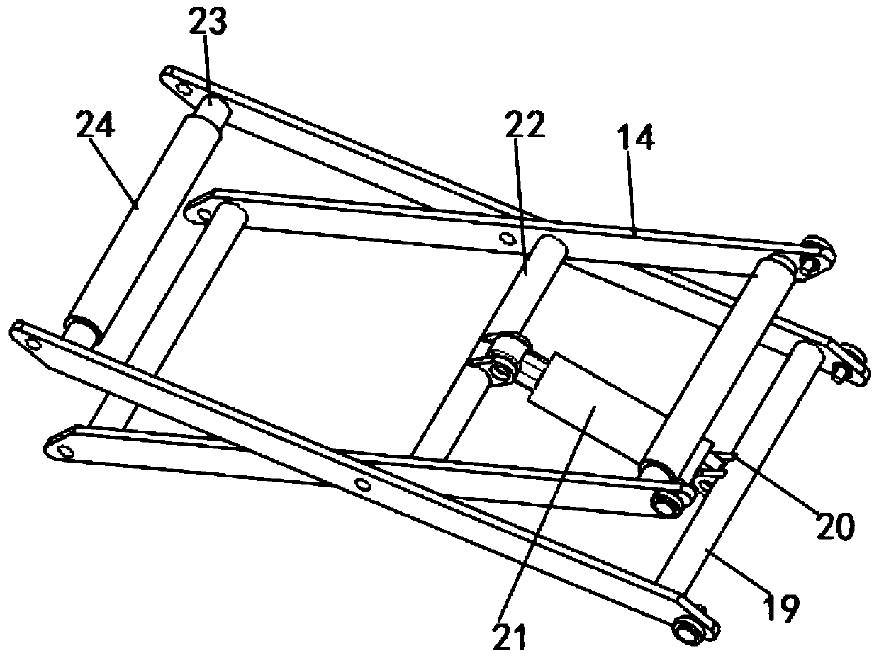 Lifting operation platform used for architectural decoration construction and use method thereof