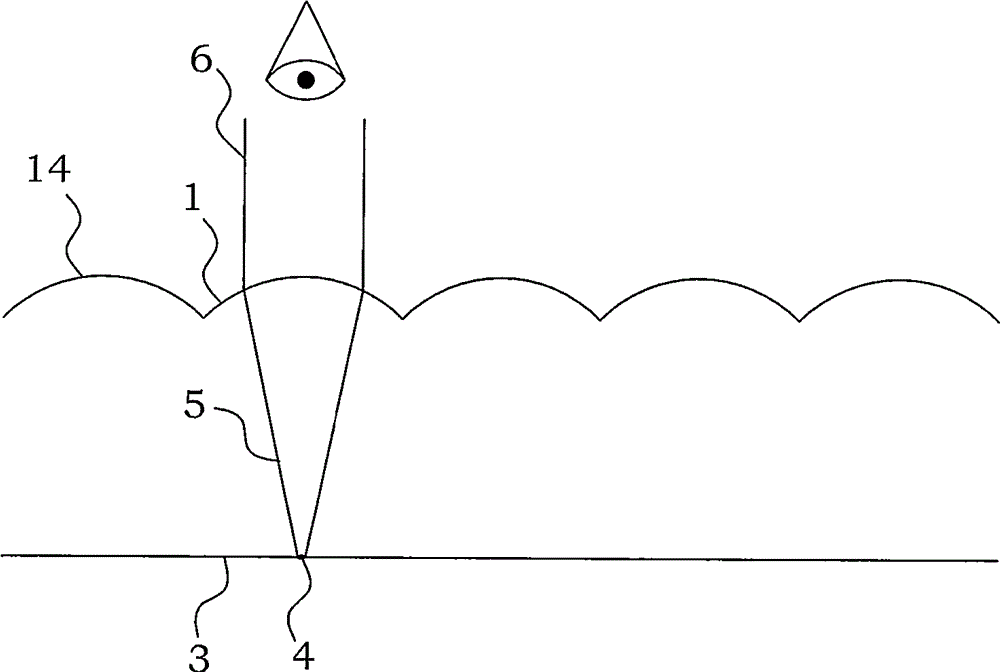 Optical device for providing synthetic integral image and method for identifying objects