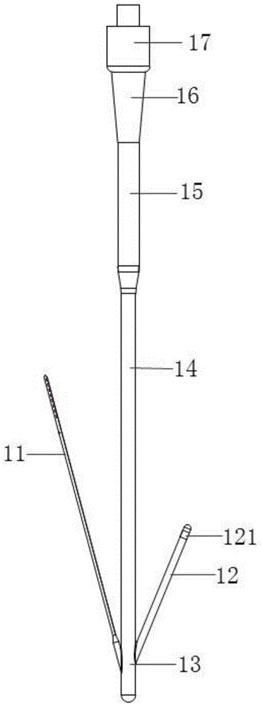 Animal experiment auditory nerve stimulation electrode and device and manufacture method thereof