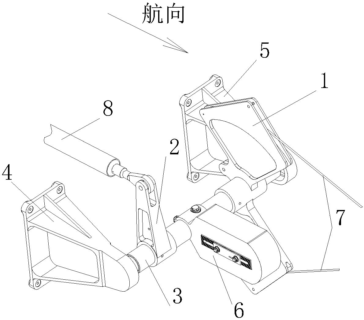 Unbalanced force balancing device for aircraft control system