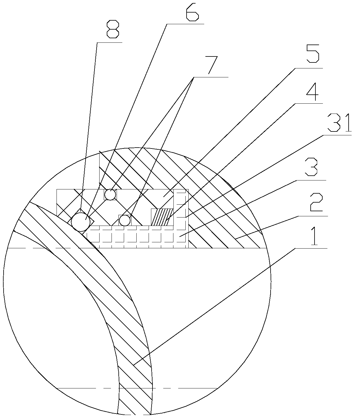 Compensation sealing valve seat