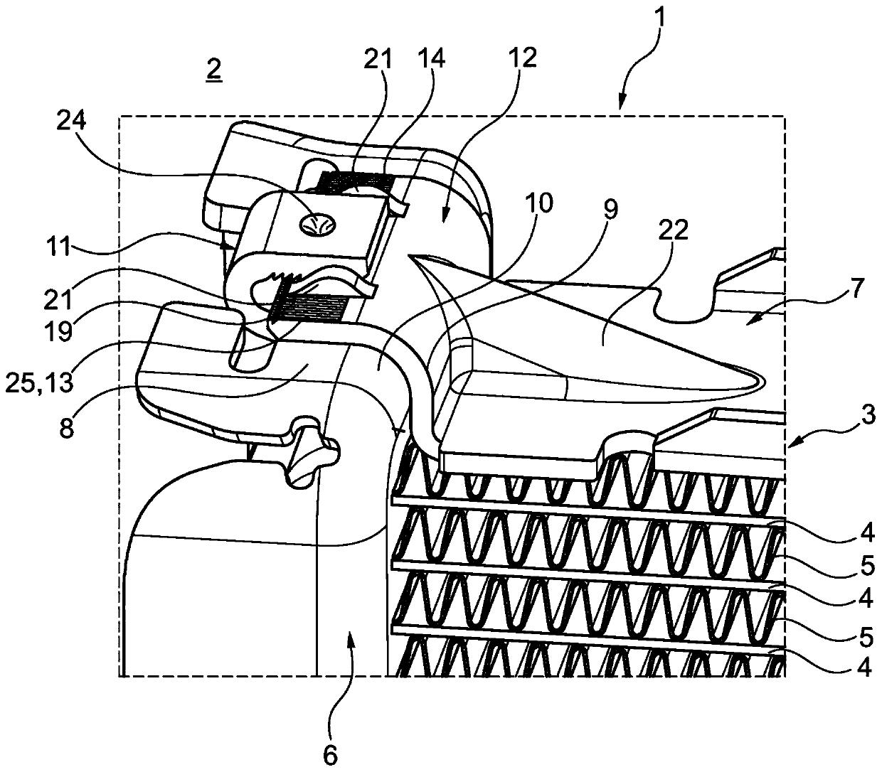 Heat exchanger for motor vehicle and corresponding production method